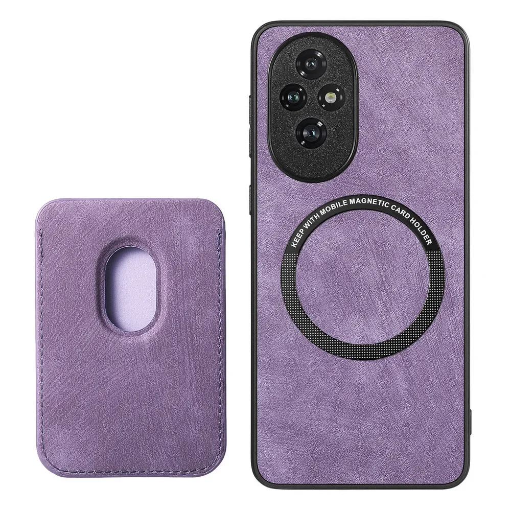 Premium 2-in-1 Detachable Leather Card Case with Magsafe Back Cover