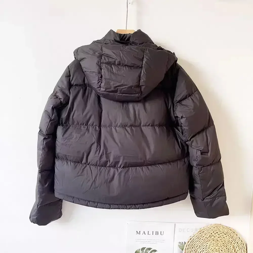 Lemon Wunder Puff New Winter Detachable Hooded High-end Down Jacket Women's All-match Thickened Warm Jacket for Women 3