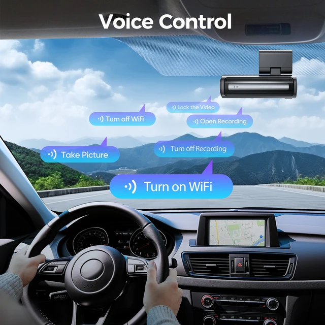 LINGDU LD06 Dash Cam Front and Rear 5K Dash Camera for Cars Night Vision Voice Control Built-in GPS 5G WiFi 24H Parking Monitor 5