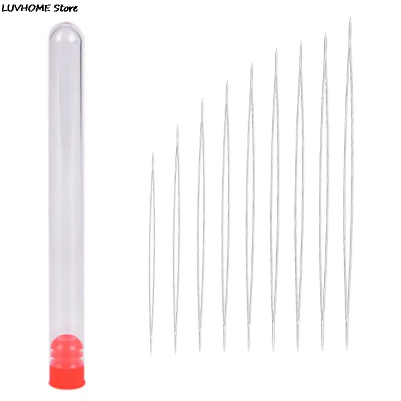

9Pcs/lot Steel Big Eye Collapsible Beads Needle Thread Sewing Needles DIY Jewelry Accessaries Different Sizes