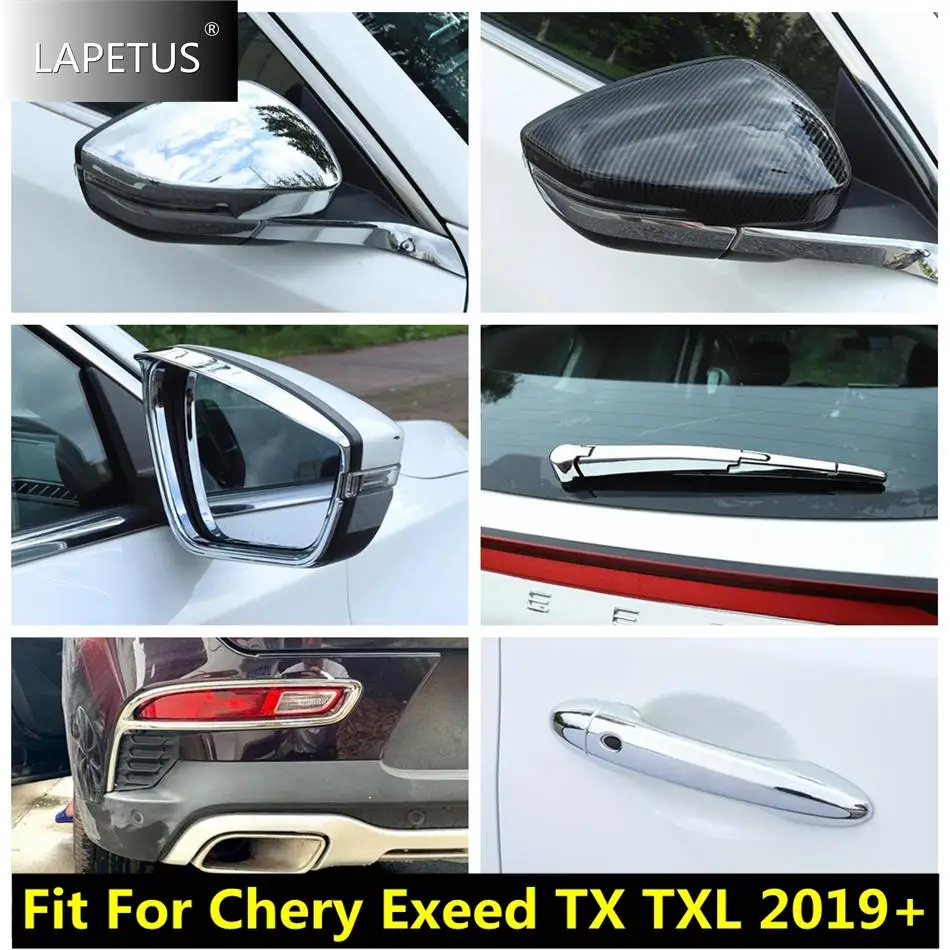 

Rearview Mirror Rain Eyelid / Rear Foglamp / Window Wiper / Handle Cover Trim For Chery Exeed TX TXL 2019 - 2021 Car Accessories
