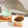 New Cute Ceramic Gradient  Cat Bowl Food Anti-tipping Drinking Protecting Cervical Vertebrae Bowl For Cats Dog Accessories 3