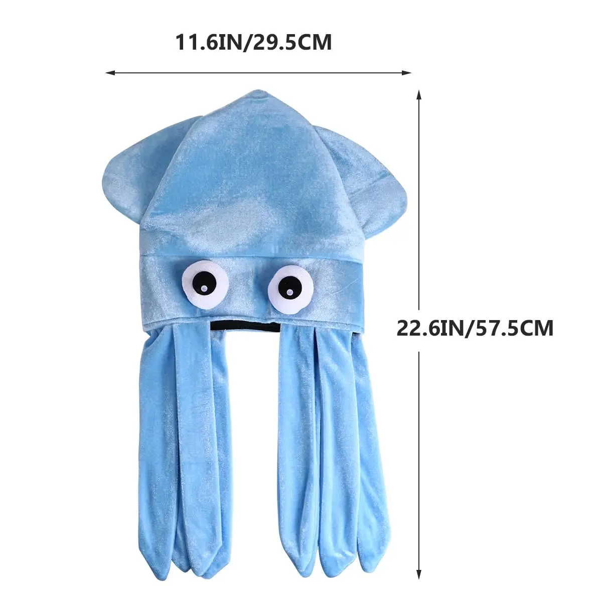 Octopus Hat for Kids Adult Funny Plush Squid Hat Costume Accessory Animal Hat Crazy Creative Cap for Masquerade Cosplay Props
