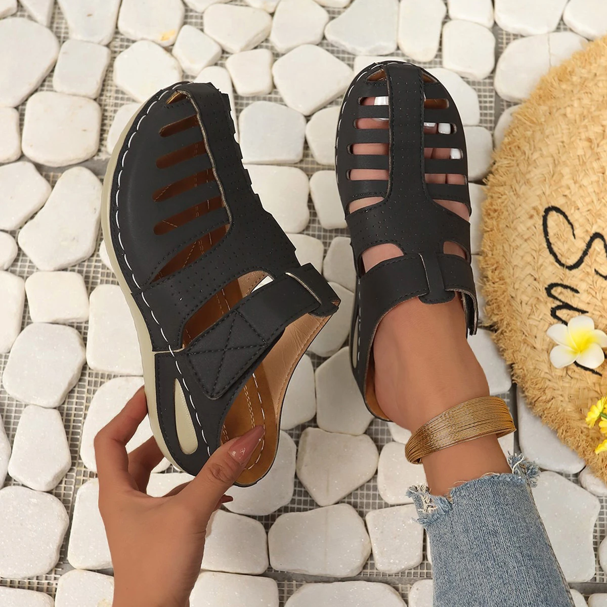 Women Slippers Summer Beach Fashion Sandals Casual Breathable Comfortable Daily Lightweight Slippers Women Shoes for