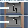 Kitchen Sink Drain Pipe Flexible Stretchable Deodorant Strainer Pipeline Washbasin Anti Blockage Sink Strainer Drain Pipe 3