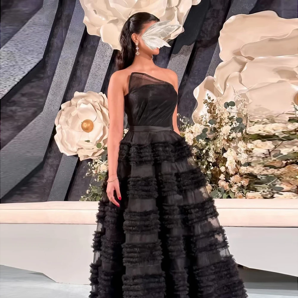 프롬드레스 하늘색 V넥 한복한 정원 이브닝 드레스, 시원한 명주 그물 플리츠 민소매 정장, 아름다운 장식, 우아한 무도회 파티, 신부의 선택 11 ROSELLA 오프숄더 민소매 여성 이브닝 드레스, 바닥 길이 지퍼 업 공주 블랙 오간자 볼 가운, 파티, 2023 신제품