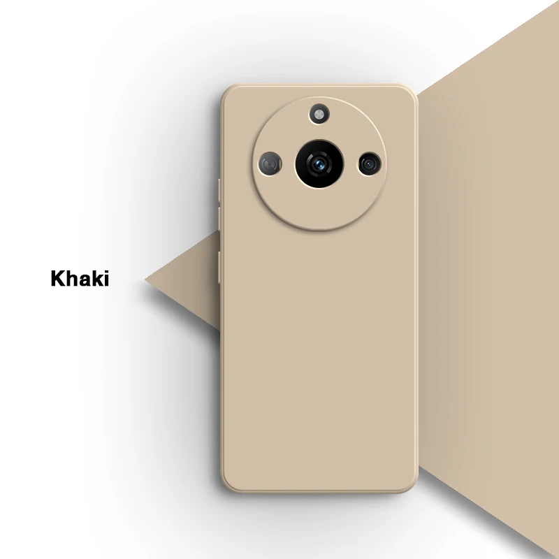 Original Simple Lens Protection Liquid Silicone Phone Case – Soft Back Cover Shell