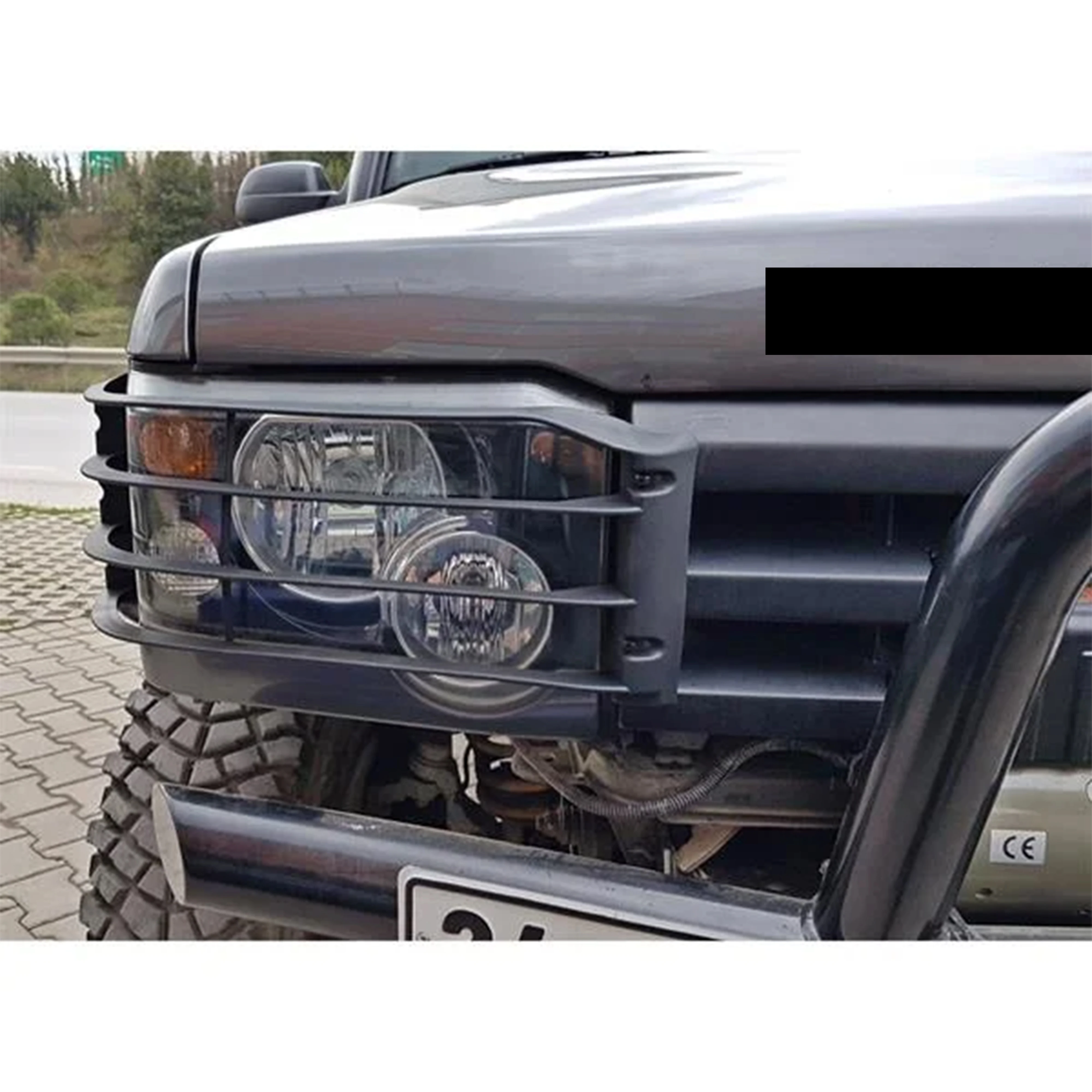 랜드로버 디스커버리 2 L318 1999 2000 2001 2002 2003 2004용 자동차 전조등 가드 헤드라이트 커버 헤드램프 보호 쉴드