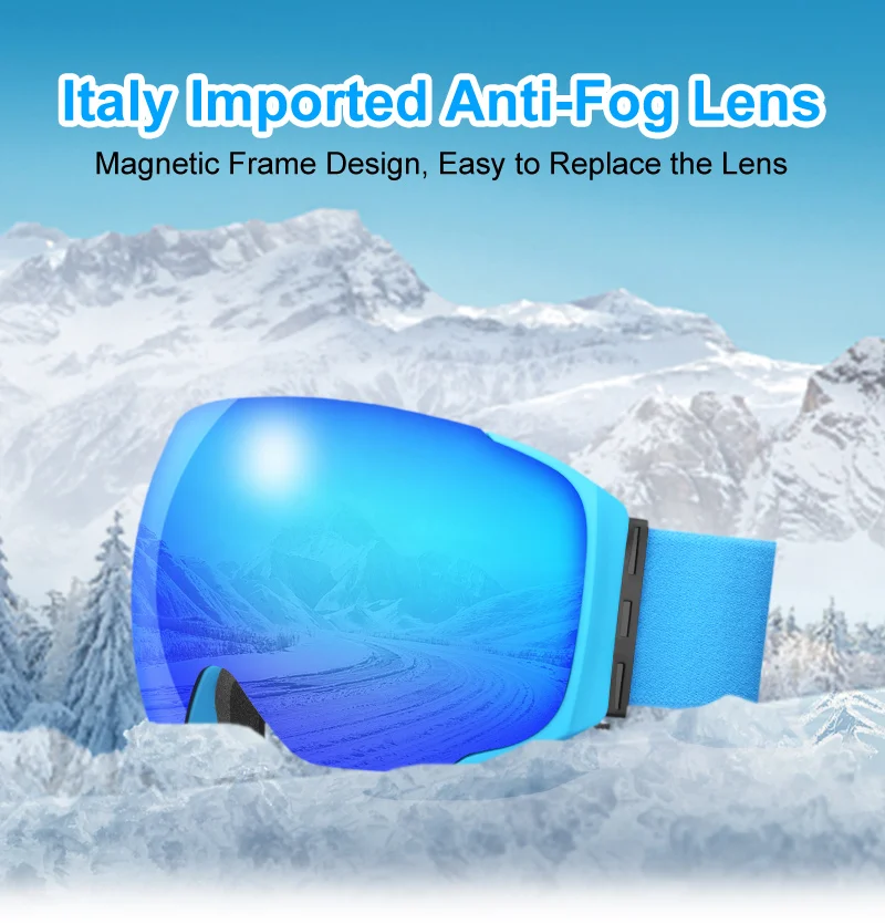 Tanio PHMAX magnetyczne okulary śniegowe wiatroszczelne okulary snowboardowe sklep