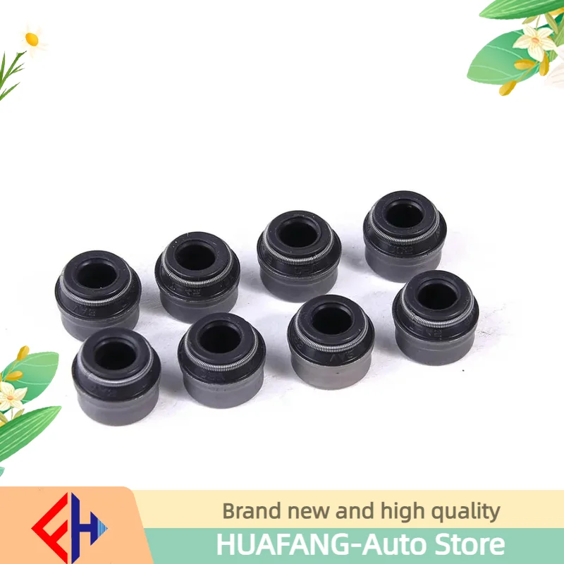 8pcs 7mm Valve Stem Seals Fit For Golf Jetta Beetle Passat A4 Q3 Q4 Tt 1.6 8v 2.0 1.9tdi Engine 027109675