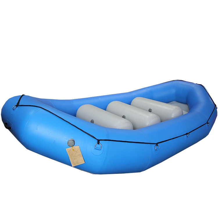 Raft 410 Hypalon PVC Rowing Boat Portable Inflatable Rafting Fishing ...