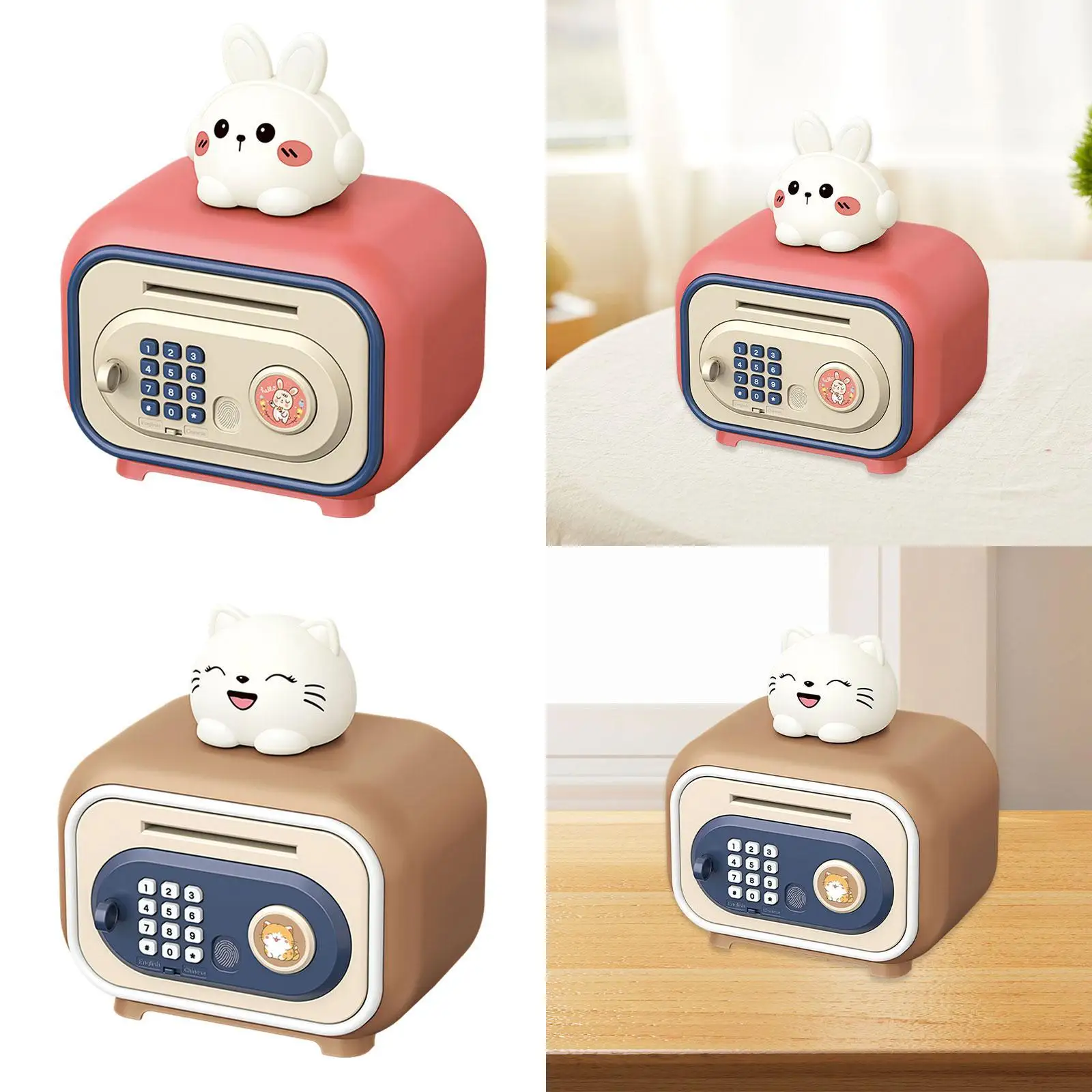 Electronic Piggy Banks Personal Password & Simulation for Age 3-8 Years