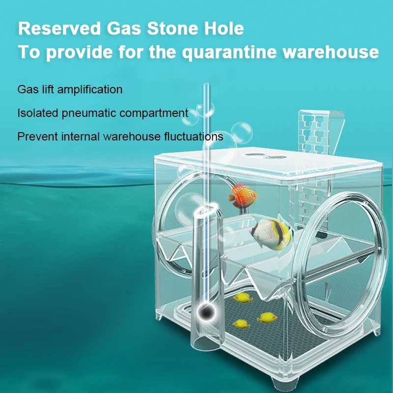 Fish Tank Isolation Incubator Fishbowl Hatch Multi functional isolation incubator 2M Air Tube