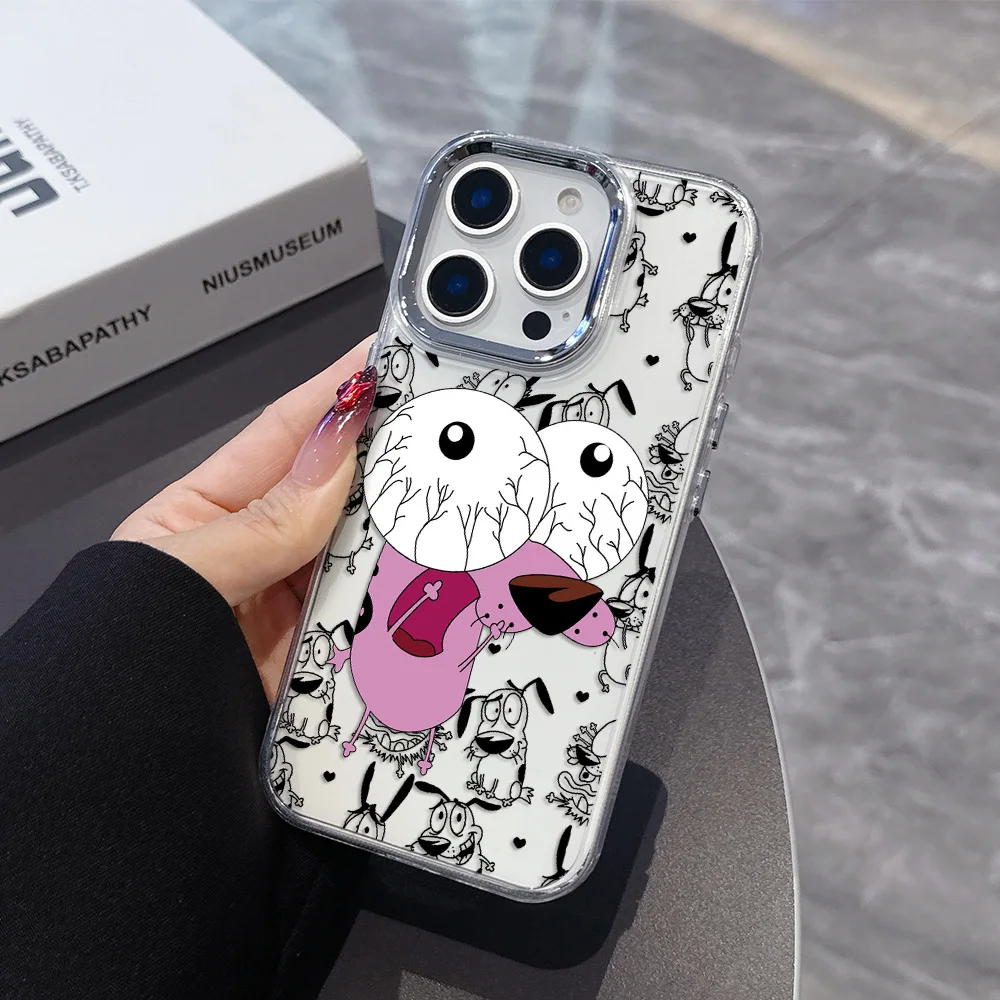 Courage The Cowardly Dog Transparent Phone Case - Soft Silicone TPU Back Cover