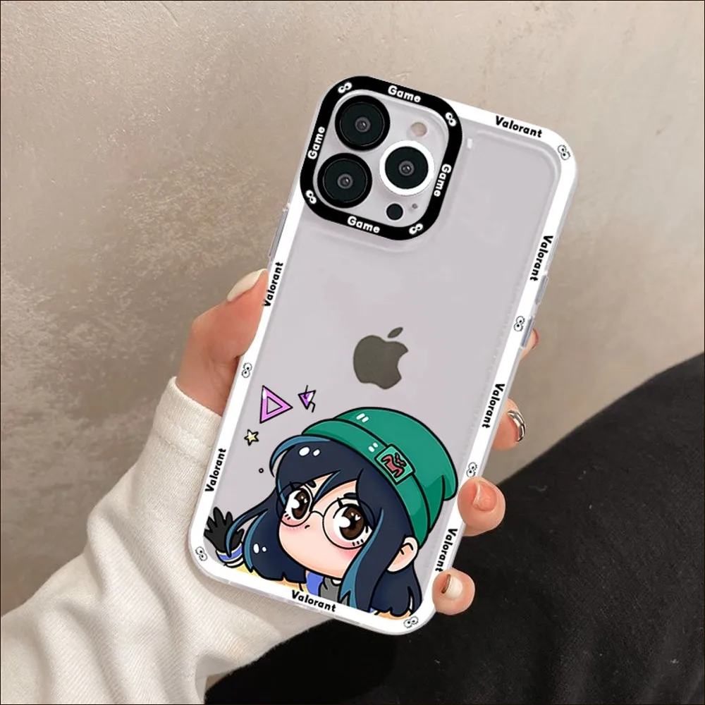 Charming Valorant Game-Themed Shockproof Phone Case - Couples Edition