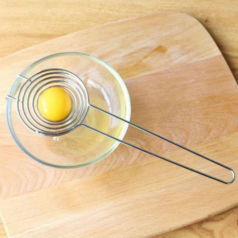 Premium Stainless Steel Egg Yolk Separator-Effortless Egg White And Yolk Divider With Filter Function For Separated Eggs