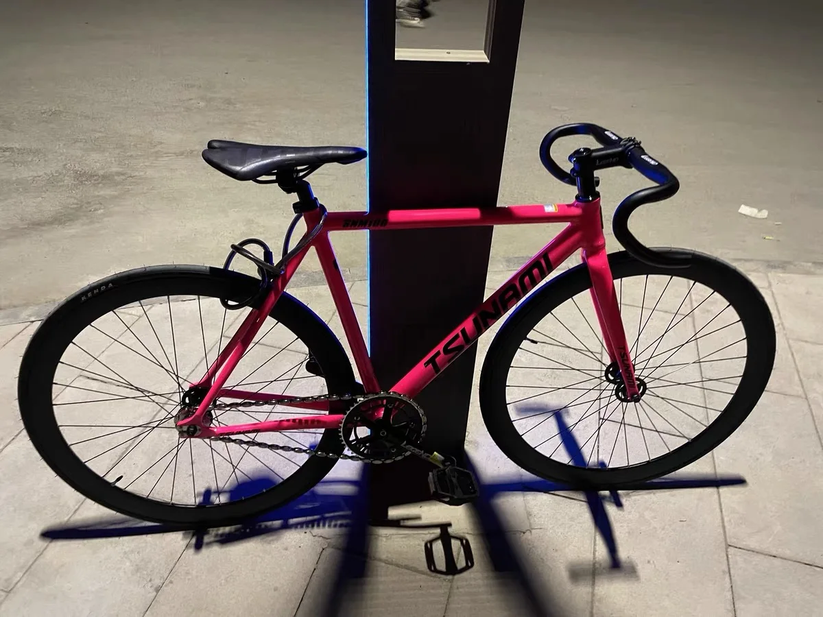 ピスト固定ギアバイク津波トラックシングルスピードレーシング自転車