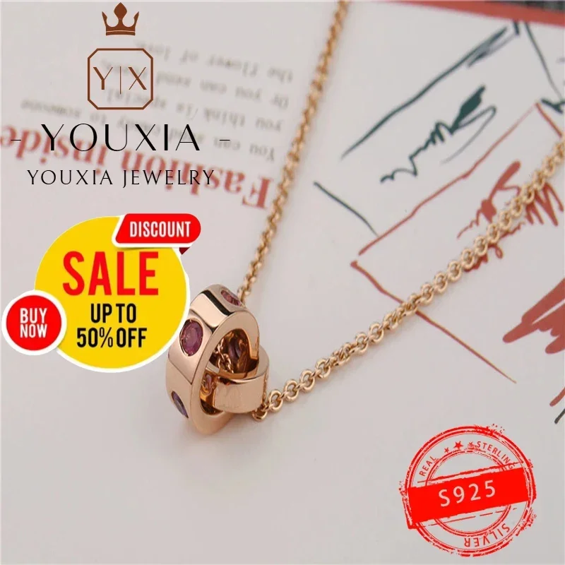 Hot selling European and American style simple love design party fashion personality ladies high fashion necklace jewelry gift