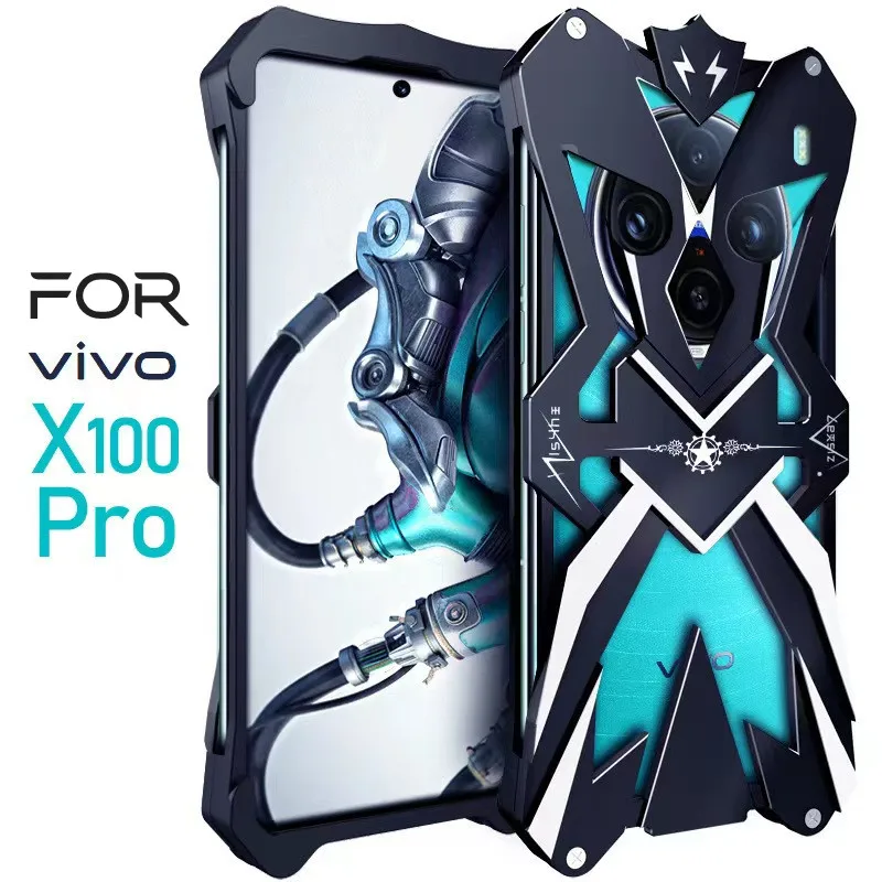 OriginalLuxuryArmorMetalAluminumPhoneCasesForVivoX100X90X80