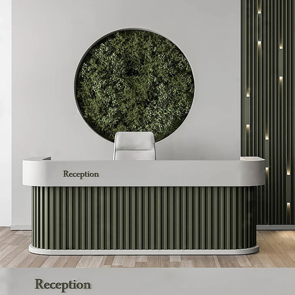 Delicacy Elegant Bar Counter Cabinet Fashion Glamour Modern Simple Reception Desks Unique Nordic Mostrador Commercial Furniture