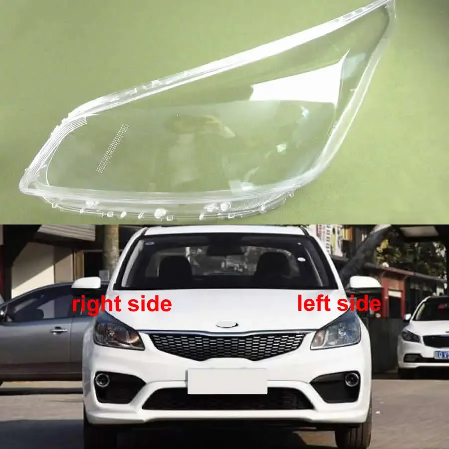 

For Kia K2 KXCROSS 2017 2018 2019 Headlamp Cover Transparent Lampshade Headlight Shell Lens Plexiglass Auto Replacement Parts