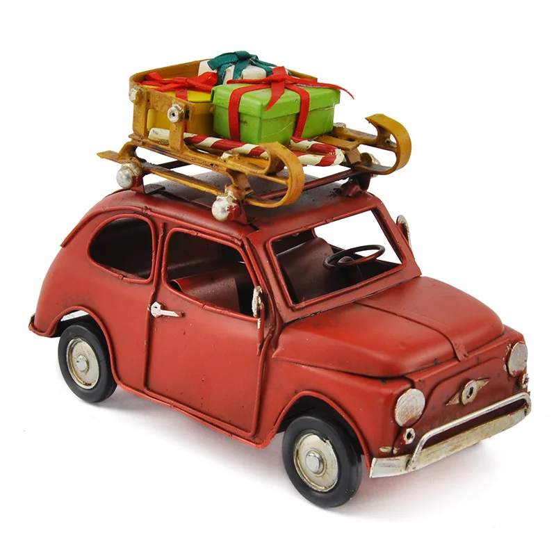 

Handmade Creative Christmas Gift Retro Wrought Iron Car Model Home Soft Decoration Birthday Gift Decoration Metal Crafts