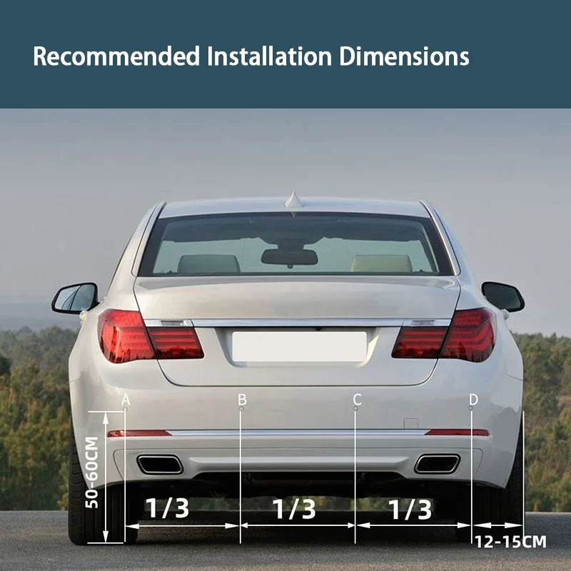 Parking Sensor Car With Auto Parktronic Reverse Monitor 4 Sensors Radar Detector System Backlight Display