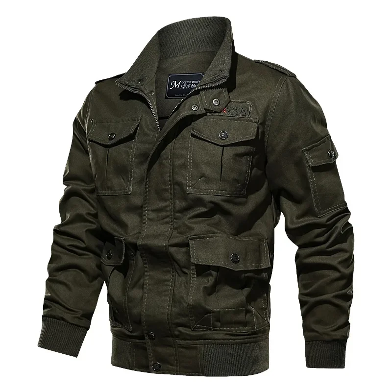Men's Outdoor Hiking Jacket Waterproof Windbreaker coat Men's 2022 new Summer Tactical army green jacket Men's Cargo Jacket 6XL