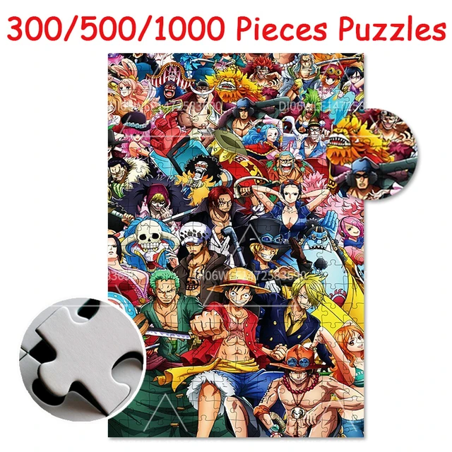 One Piece Puzzle 1000 Pièces Adultes Enfant en Bois Puzzles Anime