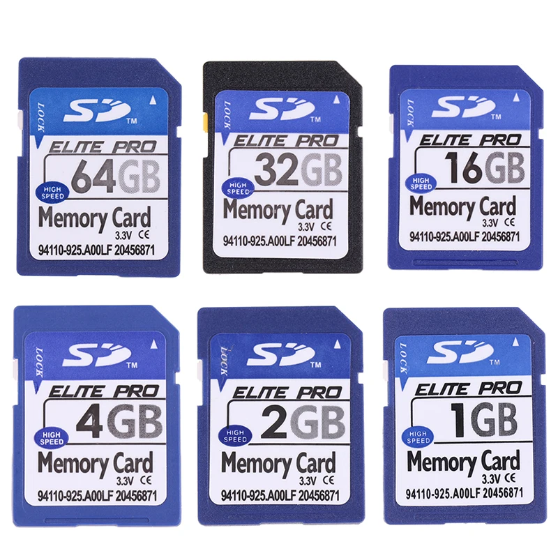 SD karta 1GB 2GB 4GB 8GB 16GB 32GB 64GB upevnit digitální blesk paměť karta