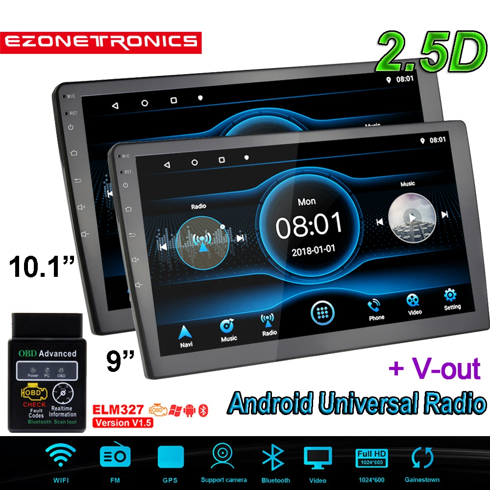 9"10.1" Car Multimedia Player GPS Autoradio Bluetooth WIFI Car stereo Radio MirrorLink 2Din Car Audio Radio Camera OBD2|Car Multimedia Player| - AliExpress