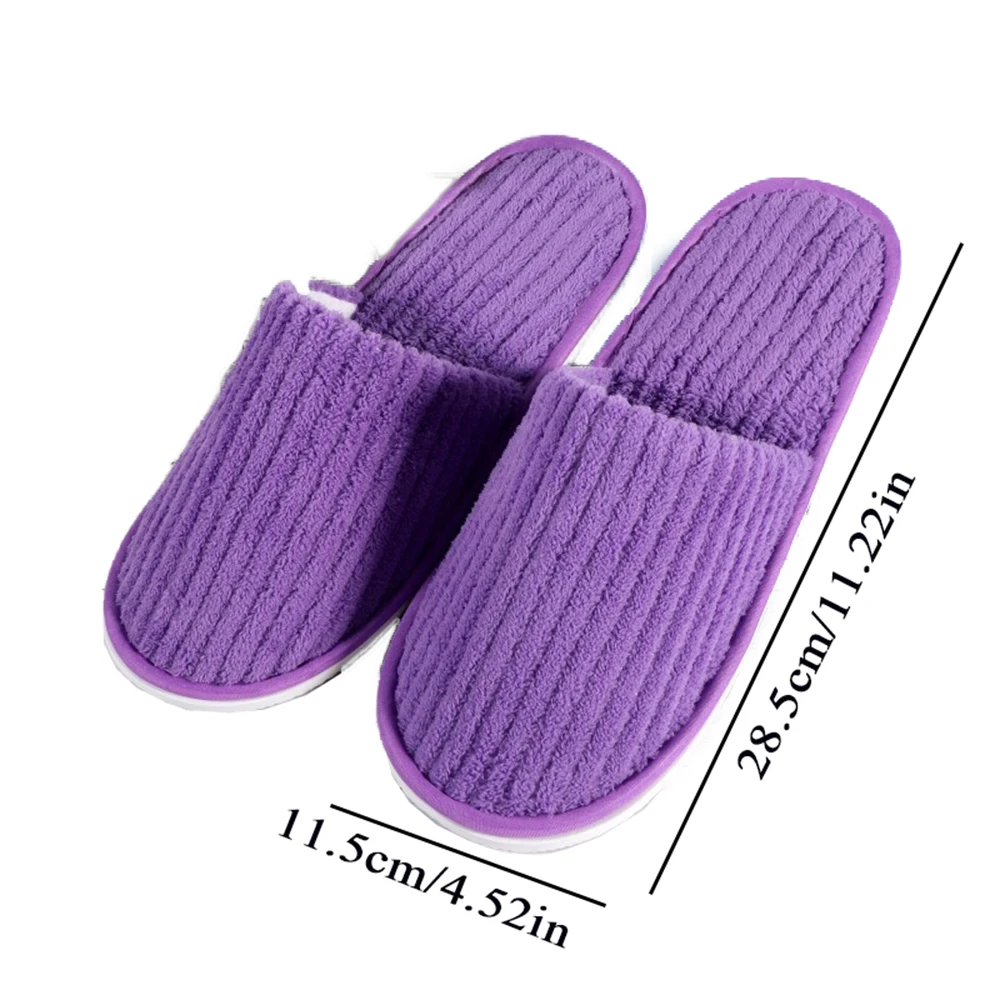 Disposable Slippers Women Slippers Men Slippers 1 Pair Disposable Slippers Hotel Travel Slipper Sanitary Party Home Slipper Guest Use Folding Men Women Linen Indoor Slippers