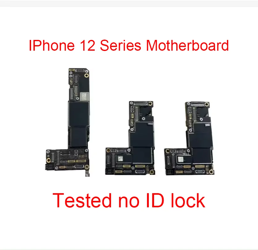Tested For iphone 12 pro max board Clean iCloud Support iOS Update for iPhone 12/12 pro Motherboard placa Face ID Logic Board iphone motherboard mobile motherboard cell phone parts