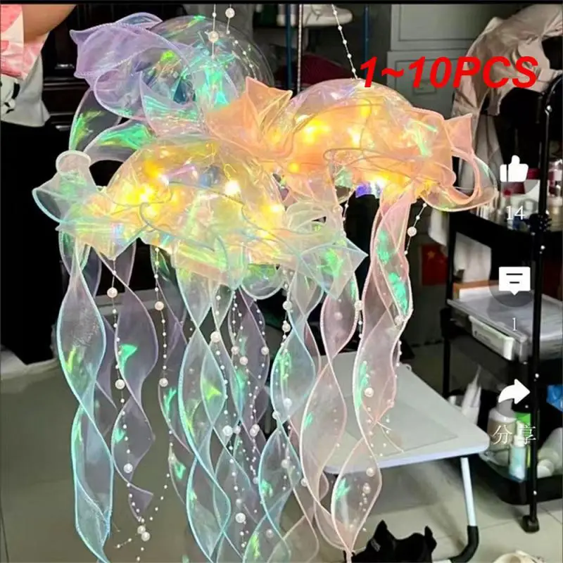 

1~10PCS Jellyfish Lamp, Portable Flower Lamp, Girl Room Atmosphere Decoration Lamp, Bedroom Night Lamp, Home Decoration