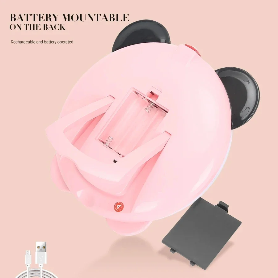 3 Colors Lighting Modes Led Cosmetic Mirror Bedroom Cartoon Shape Makeup Mirror Intelligent Touch Screen Dimming Cosmetic