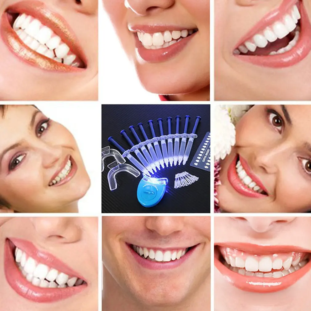 10pcs/Bag 5D Gel Teeth Whitening kit White Tooth Dental Tool Oral Hygiene Care For False Teeth Veneers 44% Peroxide teeth whitening kit