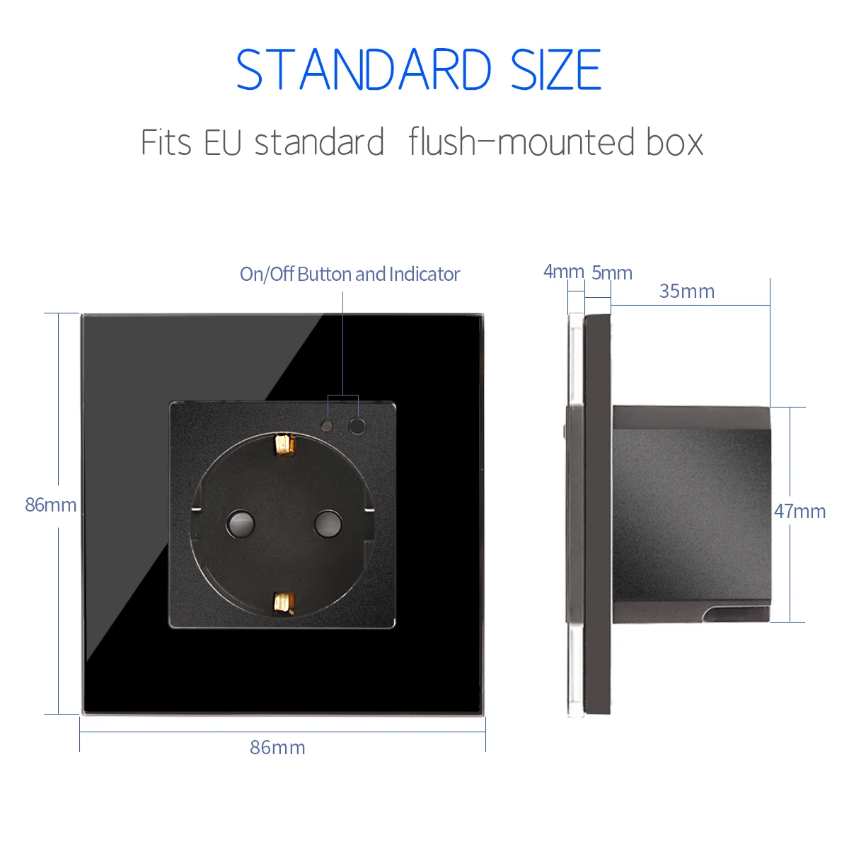 Description Picture 5 of itemTouchMi Wifi Smart Switch and Smart Socket Power Monitor with Black Crystal Glass Panel Need or NO Neutral Home Improvement