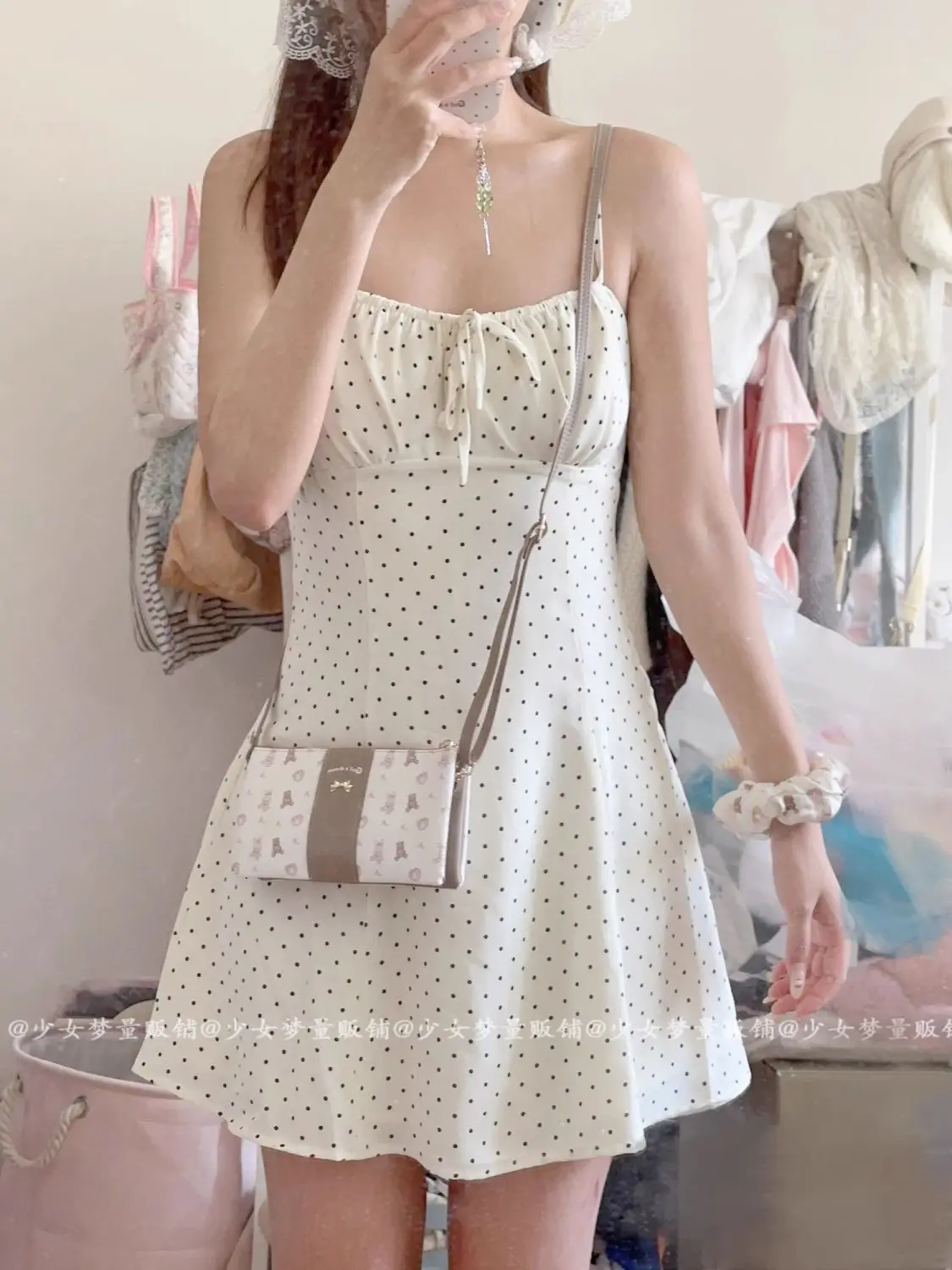 JIAERDI Rabbit Print Crossbody Bags Purse For Women Sweet Kawaii Handbag Wallet Card Bag Hot Girls Casual Crossbody Bags Y2k