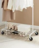 SONGMICS Heavy-Duty Clothes Rack, Clothing Rack for Hanging Clothes, Industrial Garment Rack on Wheels, Metal Frame 3