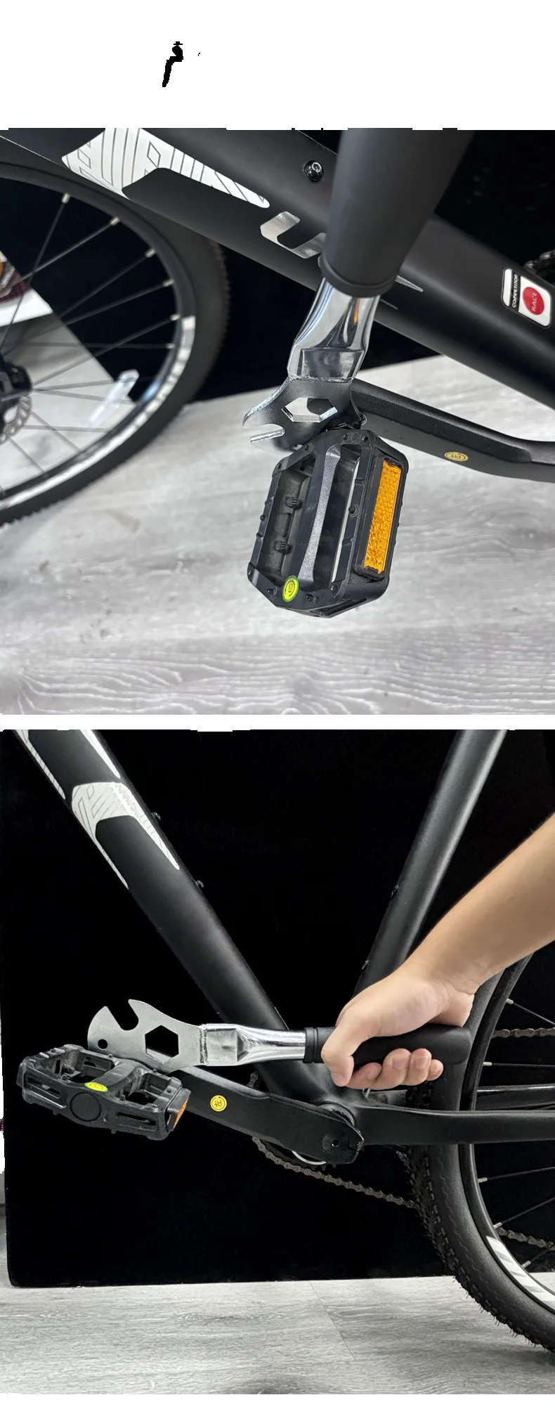 Fietspedaalsleutel, voor- en achterasgereedschap, reparatiegereedschap,//15/24mm grote sleutel_voghion.com