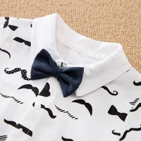 Baby Boys Outfit Infant Clothes Toddler Jumpsuit Costume Romper Onesie Summer 0-18 Months Print Clothes 100% Cotton Short Sleeve 4