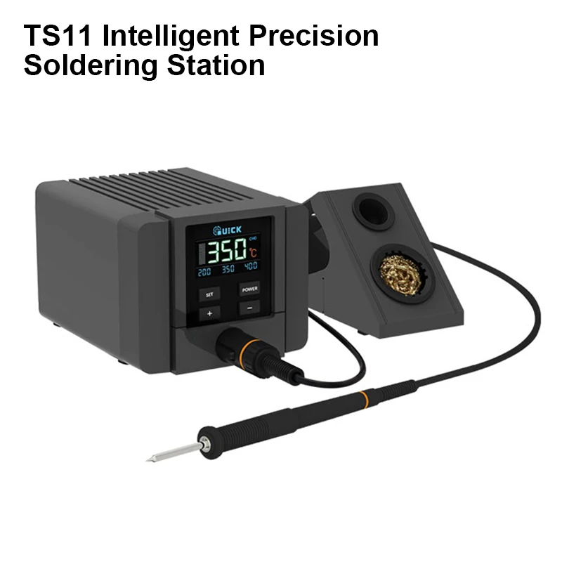 

Умная Точная паяльная станция QUICK TS11, интегрированный сварочный наконечник для технического ремонта, сварочный инструмент, паяльная станция