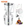 VEVOR 10/50L Alcohol Distiller Alcohol Still with 304 Stainless Steel Tube Brewing Kit for Home Distillery Whisky Wine Brandy 1