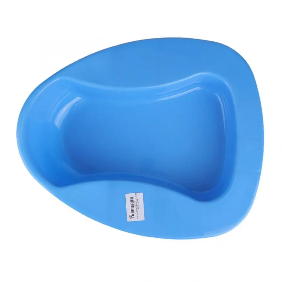 Plastic Stable Bedpan Heavy Duty Anti-Spill Reusable Thick Bedpan for Bed-Bound Patient Elderly Disabled Adult Travel Device 2