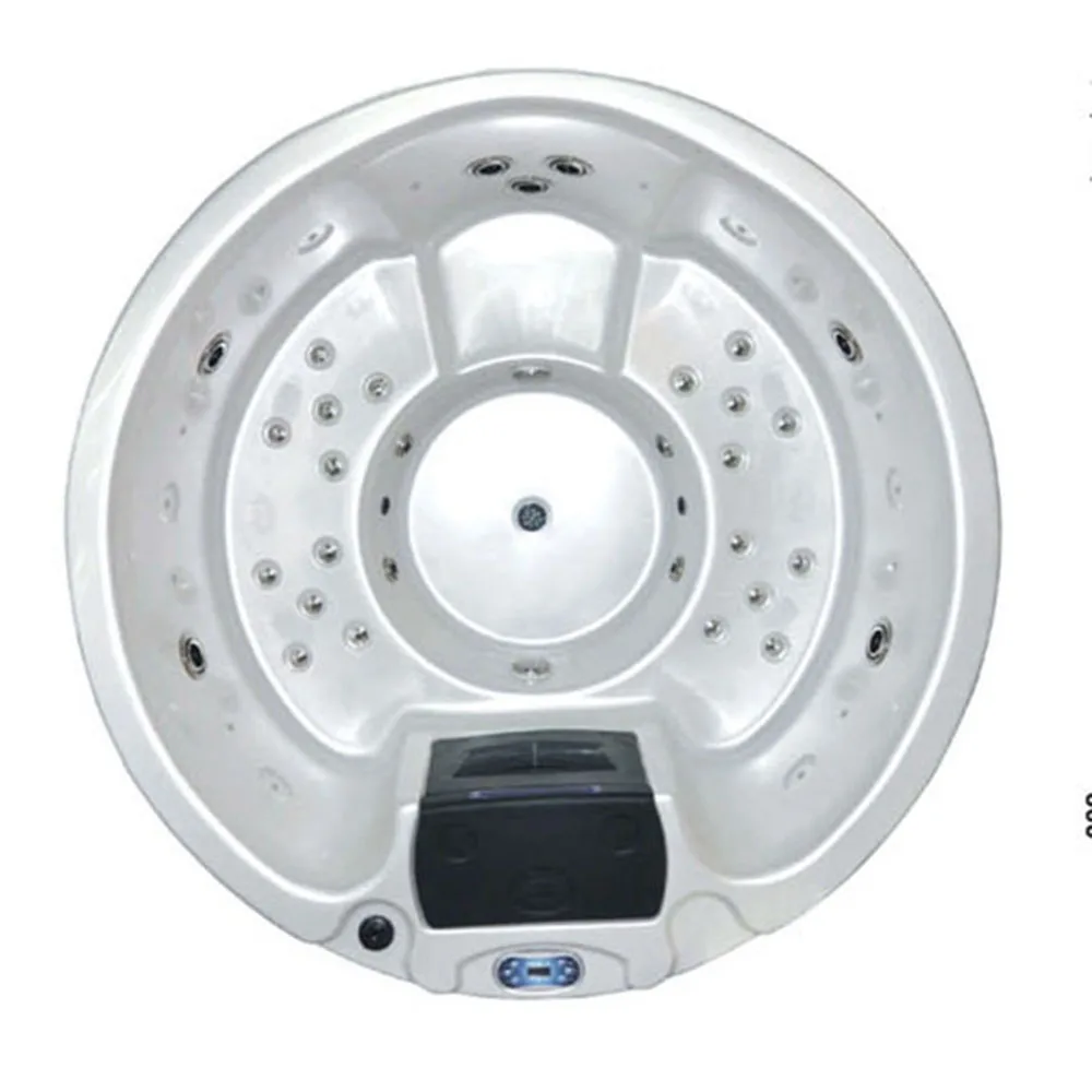 LED Underwater Light Rectangle Shaped Bathroom Corner Massage Baths Whirlpool Massage Bathtub With Rose Gold Hardware