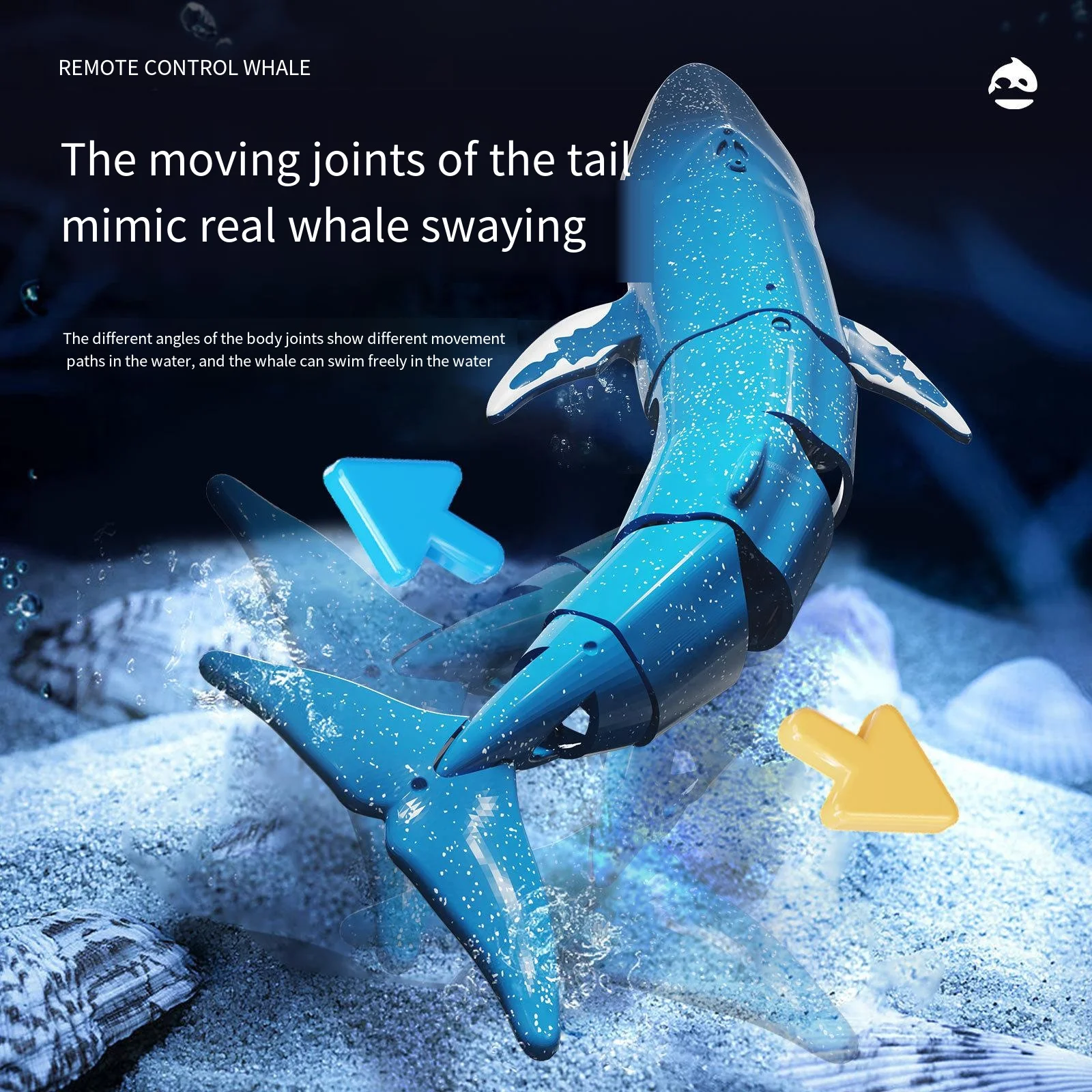 B4 Remote Control Whale Simulation Water Boat Electric Summer Water Shark Submersible Water Spray Boy Toy Gift 4