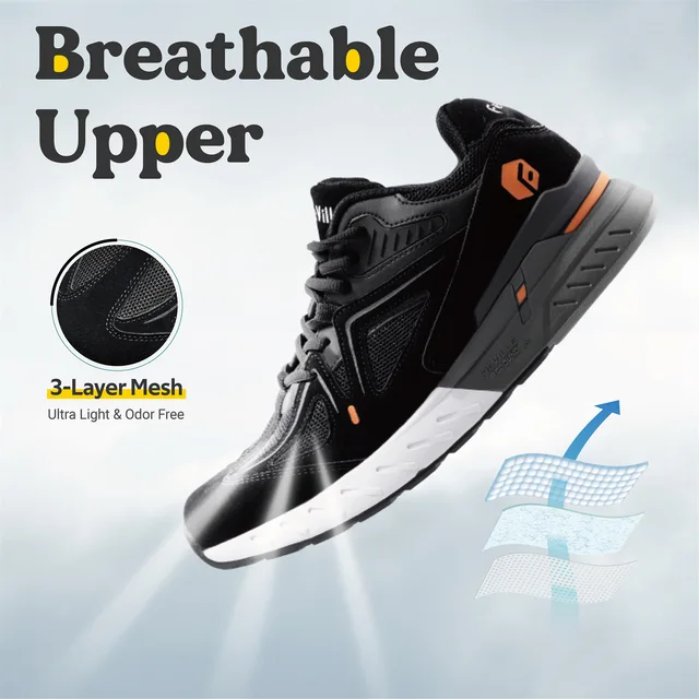 FitVille Men's Walking Shoes Extra Wide Lightweight Sneakers for Flat Feet Arch Fit Heel Pain Relief Non-Slip Running Shoes 4