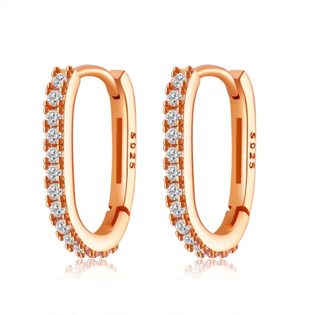 2022 Trend Gold Hoop Earrings For Women Luxury Fine Small Silver Color Huggie Earring Designer Origin Minimalism Fashion Jewelry HES6