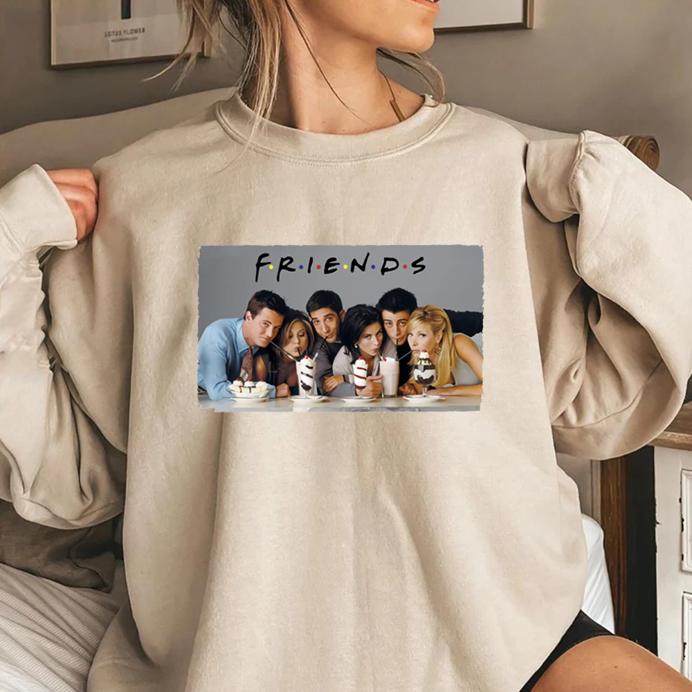 Retro Friends Felpa Friends Friends Rachel Joe Chandler Bing Ross Monica Felpa Con Cappuccio Rip Matter Perry Maglione Tv Show Felpe Top
