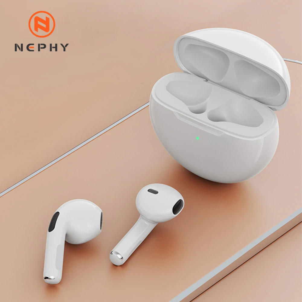 Беспроводные Bluetooth наушники Nephy Pro6 TWS шумоподавляющие с микрофоном для телефона